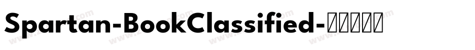 Spartan-BookClassified字体转换