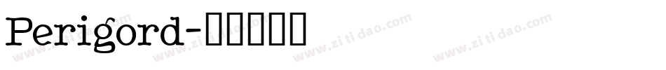 Perigord字体转换