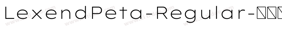 LexendPeta-Regular字体转换