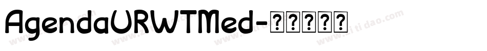 AgendaURWTMed字体转换