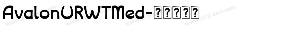 AvalonURWTMed字体转换