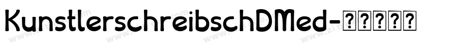 KunstlerschreibschDMed字体转换