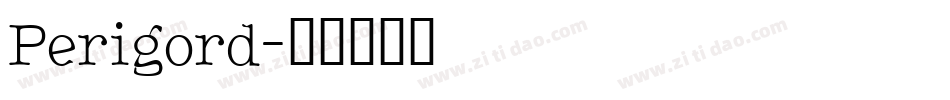 Perigord字体转换