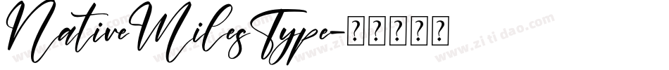NativeMilesType字体转换