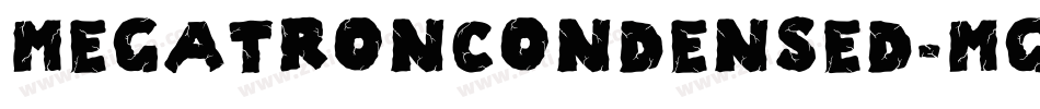 MegatronCondensed-MGox字体转换