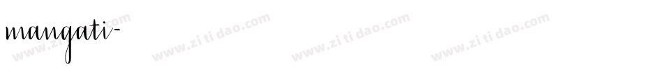 mangati字体转换