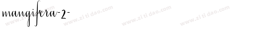 mangifera-2字体转换