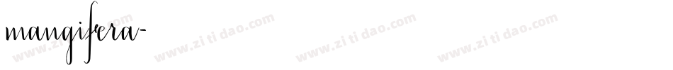 mangifera字体转换