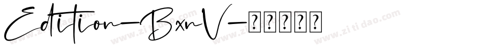 Edition-BxnV字体转换