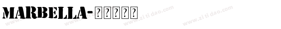 Marbella字体转换