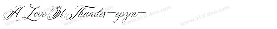 ALoveOfThunder-epzm字体转换