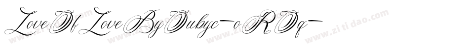 LoveOfLoveByOubyc-oROq字体转换