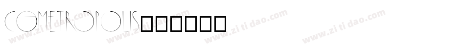 CgMetropolis字体转换