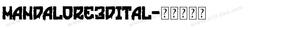 mandalore3dital字体转换