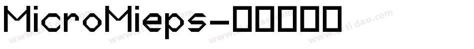 MicroMieps字体转换
