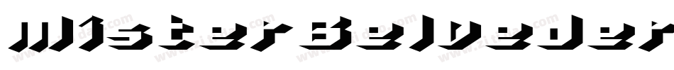 MisterBelvedere3D-1DX0字体转换