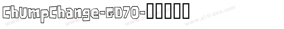 ChumpChange-GD7O字体转换