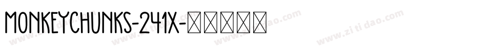 MonkeyChunks-241X字体转换
