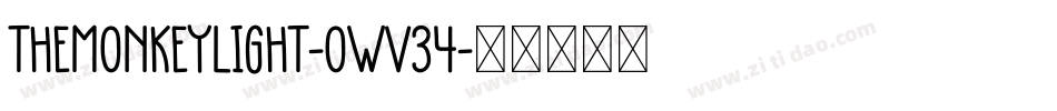 TheMonkeyLight-owv34字体转换