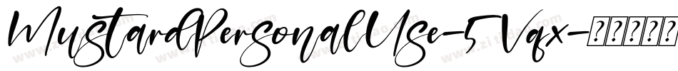 MustardPersonalUse-5Vqx字体转换