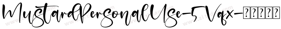 MustardPersonalUse-5Vqx字体转换