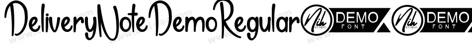 DeliveryNoteDemoRegular-8MMBD字体转换