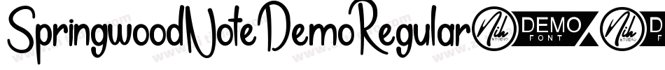 SpringwoodNoteDemoRegular-3Yp6字体转换 SpringwoodNoteDemoRegular-3Yp6字体转换