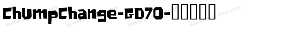 ChumpChange-GD7O字体转换