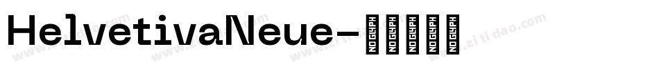 HelvetivaNeue字体转换