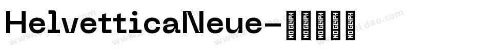 HelvetticaNeue字体转换