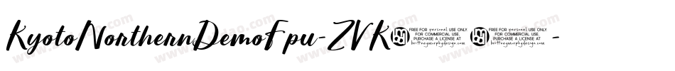 KyotoNorthernDemoFpu-ZVK13字体转换