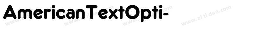 AmericanTextOpti字体转换