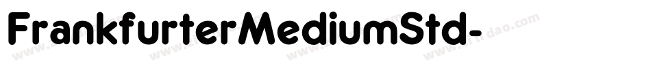 FrankfurterMediumStd字体转换