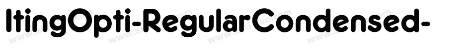 ItingOpti-RegularCondensed字体转换