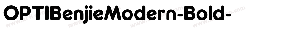 OPTIBenjieModern-Bold字体转换