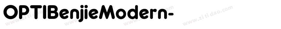 OPTIBenjieModern字体转换
