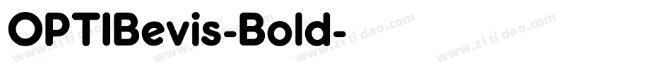 OPTIBevis-Bold字体转换