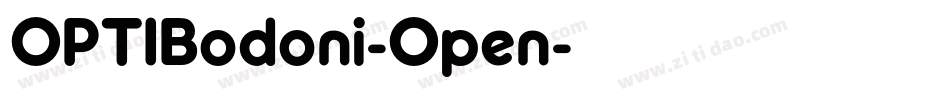 OPTIBodoni-Open字体转换