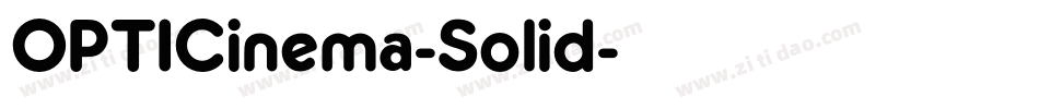 OPTICinema-Solid字体转换