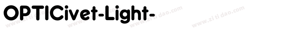 OPTICivet-Light字体转换