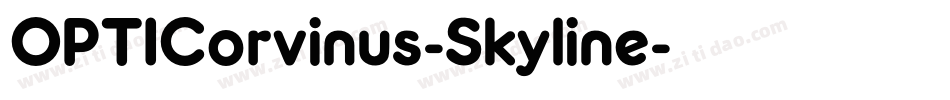 OPTICorvinus-Skyline字体转换