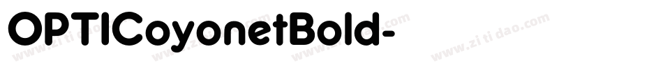 OPTICoyonetBold字体转换