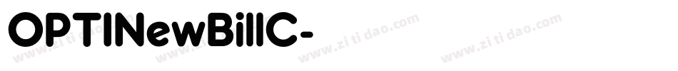 OPTINewBillC字体转换