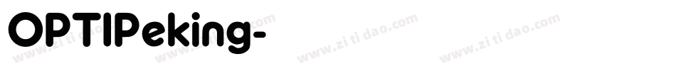 OPTIPeking字体转换