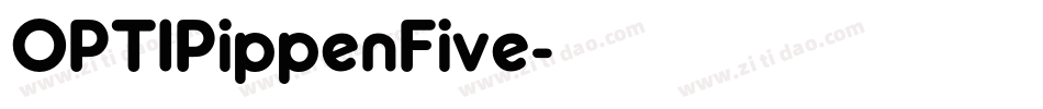 OPTIPippenFive字体转换