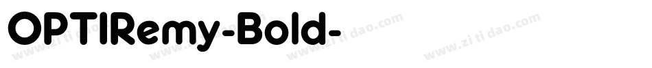 OPTIRemy-Bold字体转换