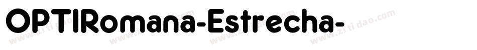 OPTIRomana-Estrecha字体转换