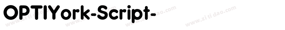 OPTIYork-Script字体转换