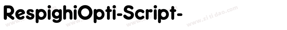 RespighiOpti-Script字体转换