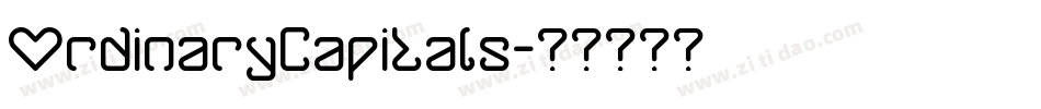 OrdinaryCapitals字体转换